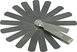 Lis67950 15 Steel Blades Standard Feeler Gauge
