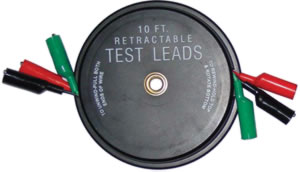 Hand Tools Kas1129 Retractable Test Leads- 3 Leads X 10 Ft.