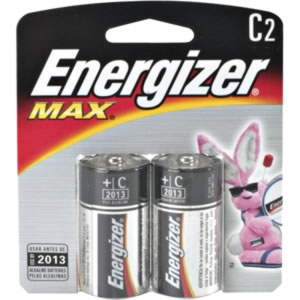 Energizer Batteries Evee93bp2 Max Alkaline Batteries- C- 2 Battery Display Pack