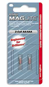 Maglm2a001 Replacement Mini-mag Aa Bulbs- 2 Pack
