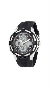 Armitron 204576BKBK Men and apos;s Chronograph Analog-Digital Black Strap Sport Watch