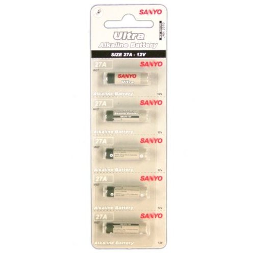 Sanyo 27A 12V ALKALINE BATTERY - Pack of 5