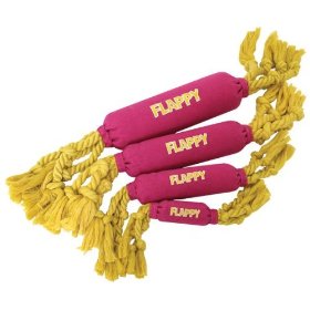 Ourpet S Company 089816 Medium Flappy Flossy Tug Rope Squeaky Dog Toy