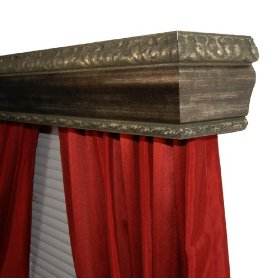 BCL Product Sourcing 40MAVSD BCL Drapery Hardware Double Curtain Rod Cornice Mar