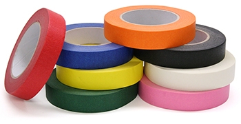 Colored Masking Tape 8 Roll Assortd 1x60 Yrds