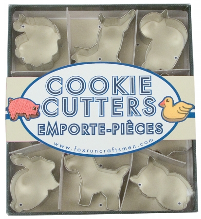 Foxrun 3645 Animal Mini Cookie Cutter Set- Tinplated Steel