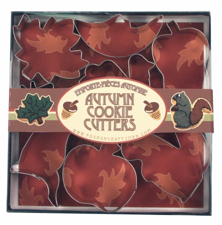 Foxrun 3652 Autumn Cookie Cutter Set- Tinplated Steel- Leaf