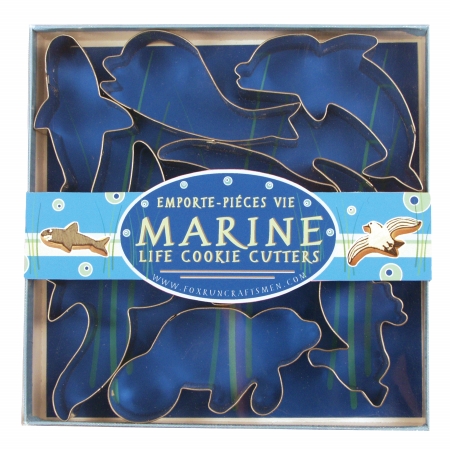 Foxrun 3655 Marine Life Cookie Cutter Set- Tinplated Steel