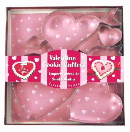 Foxrun 3657 Sweetheart Cookie Cutter Set- Tinplated Steel