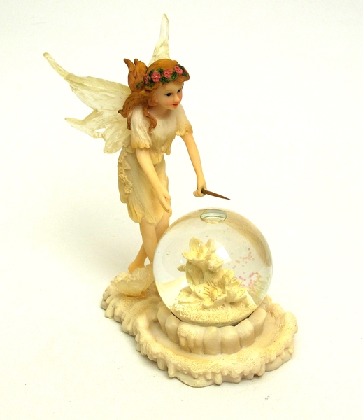 Fairy Gazing into Flowers Waterball