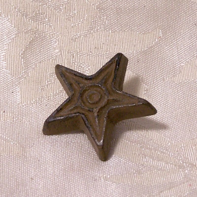 Cast Iron Rust Star Drawer Pull - Set of 12