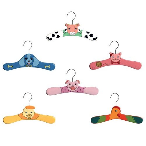 Kidorable small farm animal hanger sets 6