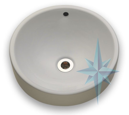 Polaris Sinks B8122V Bisque Porcelain Vessel Sink