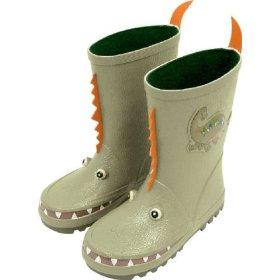 Kidorable green dinosaur boots 10