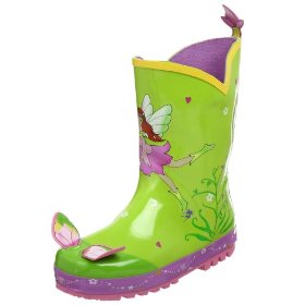 Kidorable green fairy rain boots 2