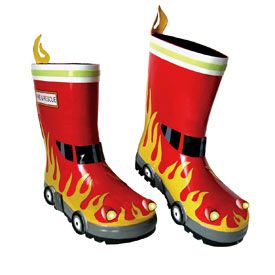 Kidorable red fireman boots 7