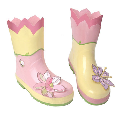 Kidorable yellow-pink lotus boots 11