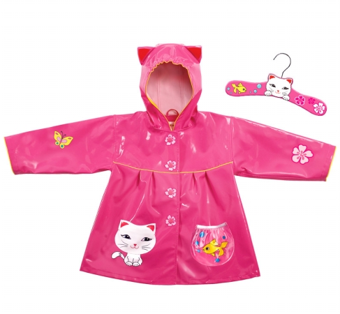 Kidorable lucky cat rain coats size 4T