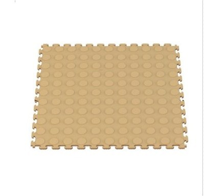 NorskStor NSMPRC6BE Raised Coin MultiPurpose PVC Flooring 6Pack Beige