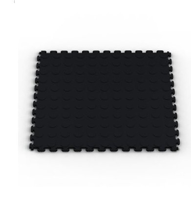 NorskStor NSMPRC6BLK Raised Coin MultiPurpose PVC Flooring 6Pack Black