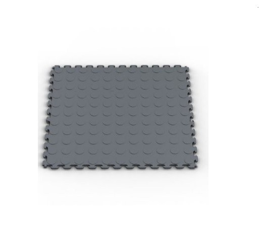 NorskStor NSMPRC6DG Raised Coin MultiPurpose PVC Flooring 6Pack Dove Gray