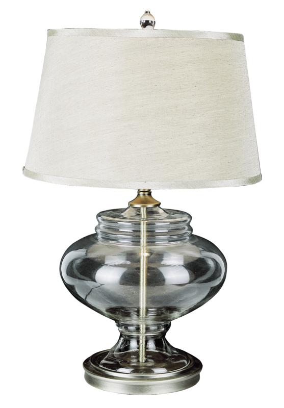 Trans Globe Lighting RTL-7941 PC Lamps 1 Light Polished Chrome Crystal Table Lamp
