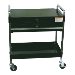 Sunex SUN8013ABK Service Cart with Locking Top & Drawer Black Sunex SUN8013ABK Service Cart with Locking Top & Drawer Black