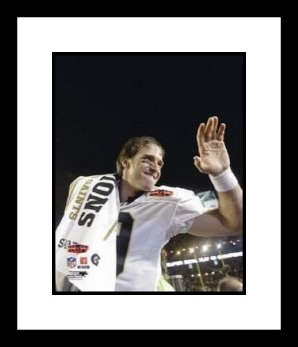 AAA21328 Drew Brees New Orleans Saints NFL Framed 8x10 Photograph Super Bowl XLIV Podium