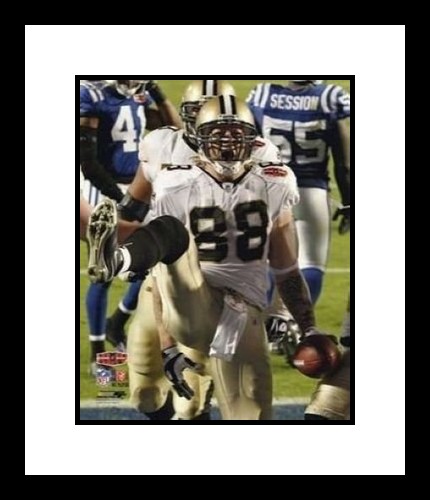AAA21338 Jeremy Shockey New Orleans Saints NFL Framed 8x10 Photograph Super Bowl XLIV TD Celebration