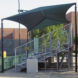 1100716 Slanted Bleacher Covers Canopy 20 X 26 Canopy Shelters