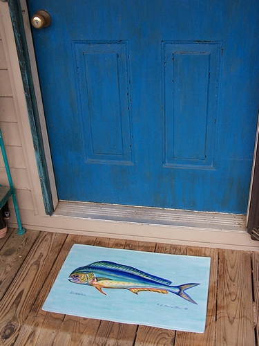 Dm010 Dolphin Fish Door Mat 18"x26"