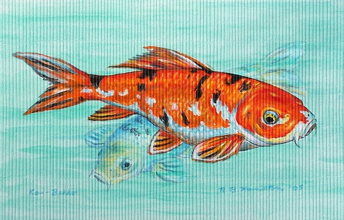 Dm117 Koi Door Mat 18"x26"