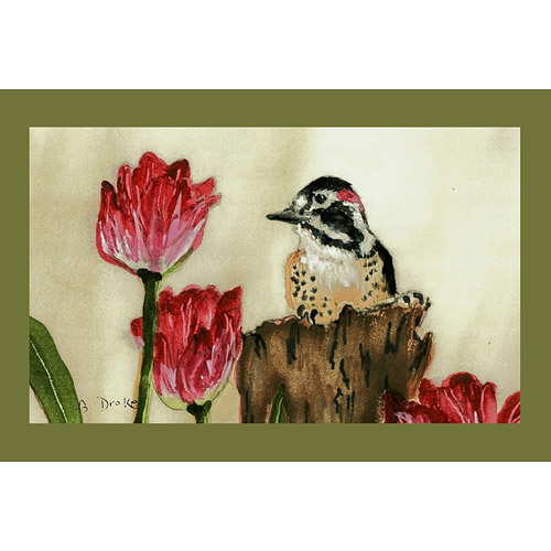 Dm243 Woodpecker Door Mat 18"x26"