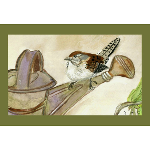 Dm268 Carolina Wren Door Mat 18"x26"