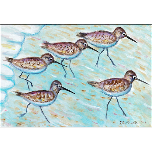 Dm269 Sandpipers 18"x26" Door Mat