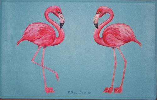 Dm084g Flamingo Door Mat 30"x50"