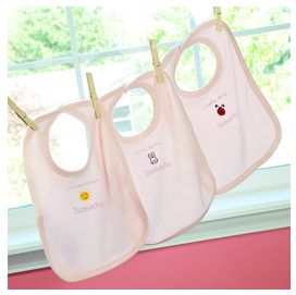 Cathys Concepts BL400P It and amp;apos;s a Girl- Baby Bibs- Set of 3