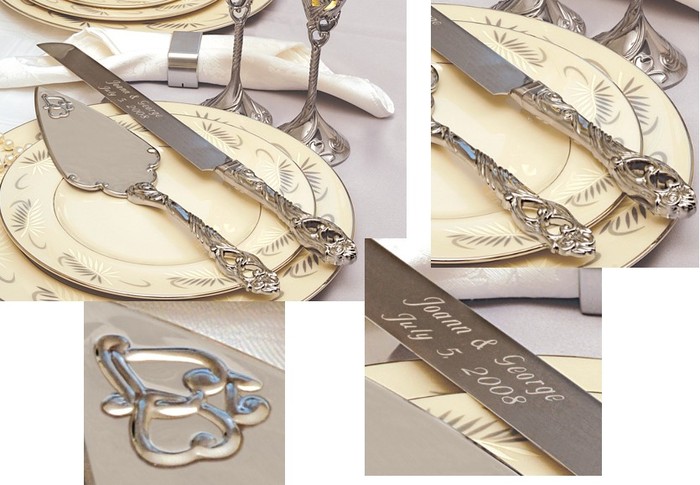 Cathys Concepts 2084 Satin Finish Cake Server Set Picture