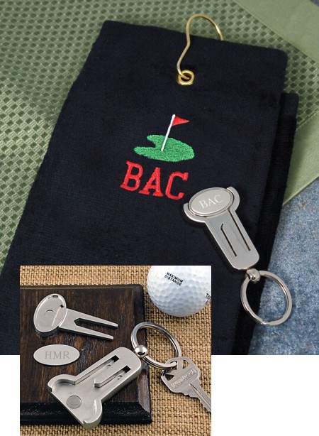 Cathys Concepts S1108 Golf Towel and amp; Key Ring Tool Set