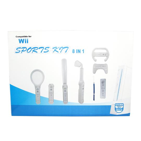 CET Domain 10301303 8 in 1 Sport Pack Kit for Nintendo Wii Sport Games TennisBaseballGolf
