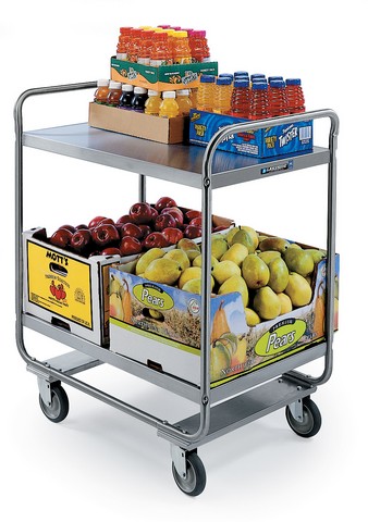 Lakeside 243 MD utility cart with tubular stainless steel legs Lakeside 243 MD utility cart with tubular stainless steel legs