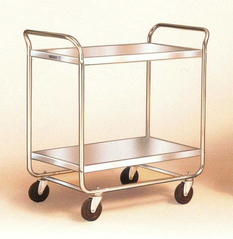 Lakeside 492 MD utility cart with tubular chrome plated legs Lakeside 492 MD utility cart with tubular chrome plated legs