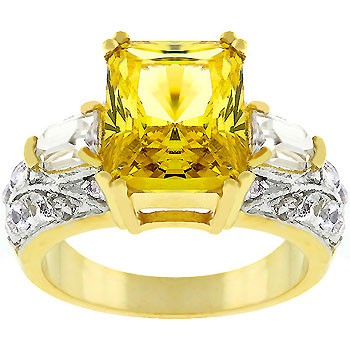 Yellow Fashion Ring- Size- 08