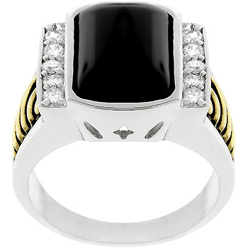 Crystal Onyx Ring- Size- 09