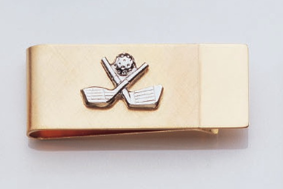 Legere Bmc203 Money Clip Two Tone With Golf Clubs