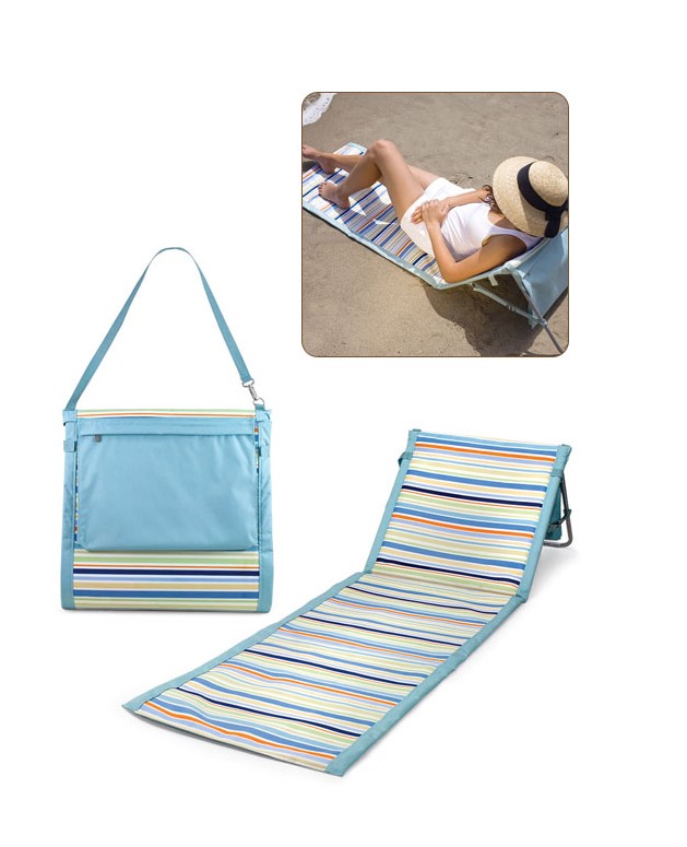 Picnic Time 802-00-991 Beachcomber St Tropez - Lightweight Aluminum Beach Mat