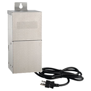 Sea Gull Lighting 937898 Stainless Steel Landscape Transformer with Timer and Photo Control