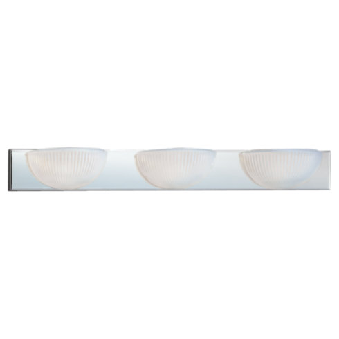 Vanity Lighting Sea Gull Lighting 4905BLE-05 Fluorescent Wall-Bath Three Light Fixture - Chrome Finish SGL1041