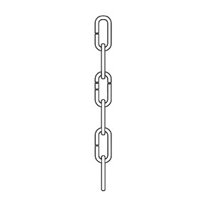 Lighting Accessories Sea Gull Lighting 9109-962 Decorative 72 Inch Chain in Brushed Nickel Finish SGL1344