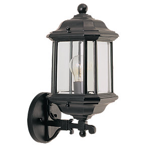 Wall Lamps Sea Gull Lighting 84030-12 Single Light Kent Outdoor Wall Lantern in Black Finish SGL1575